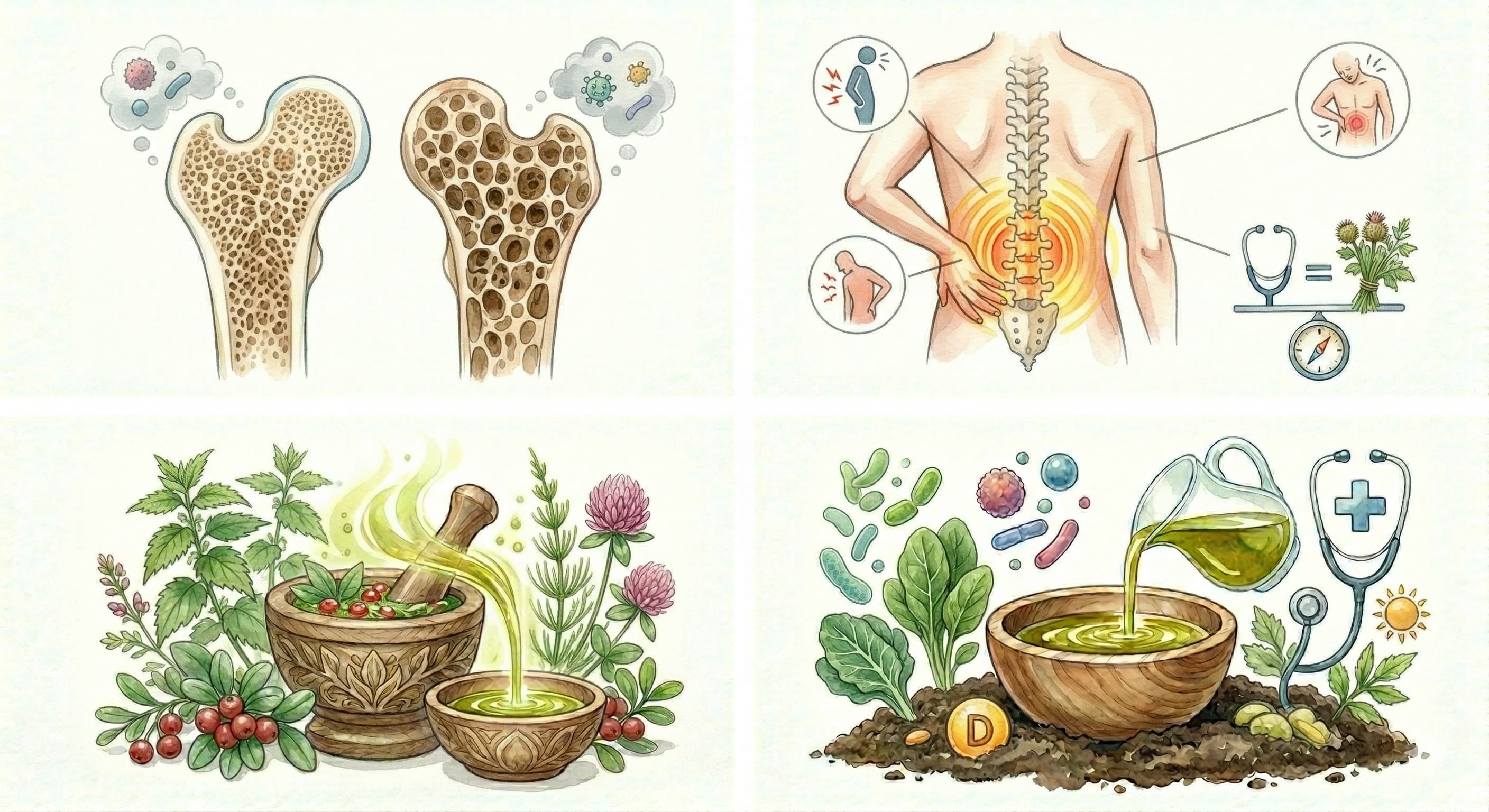 هشاشة العظام: بناء العظام من الغذاء وليس فقط الكالسيوم