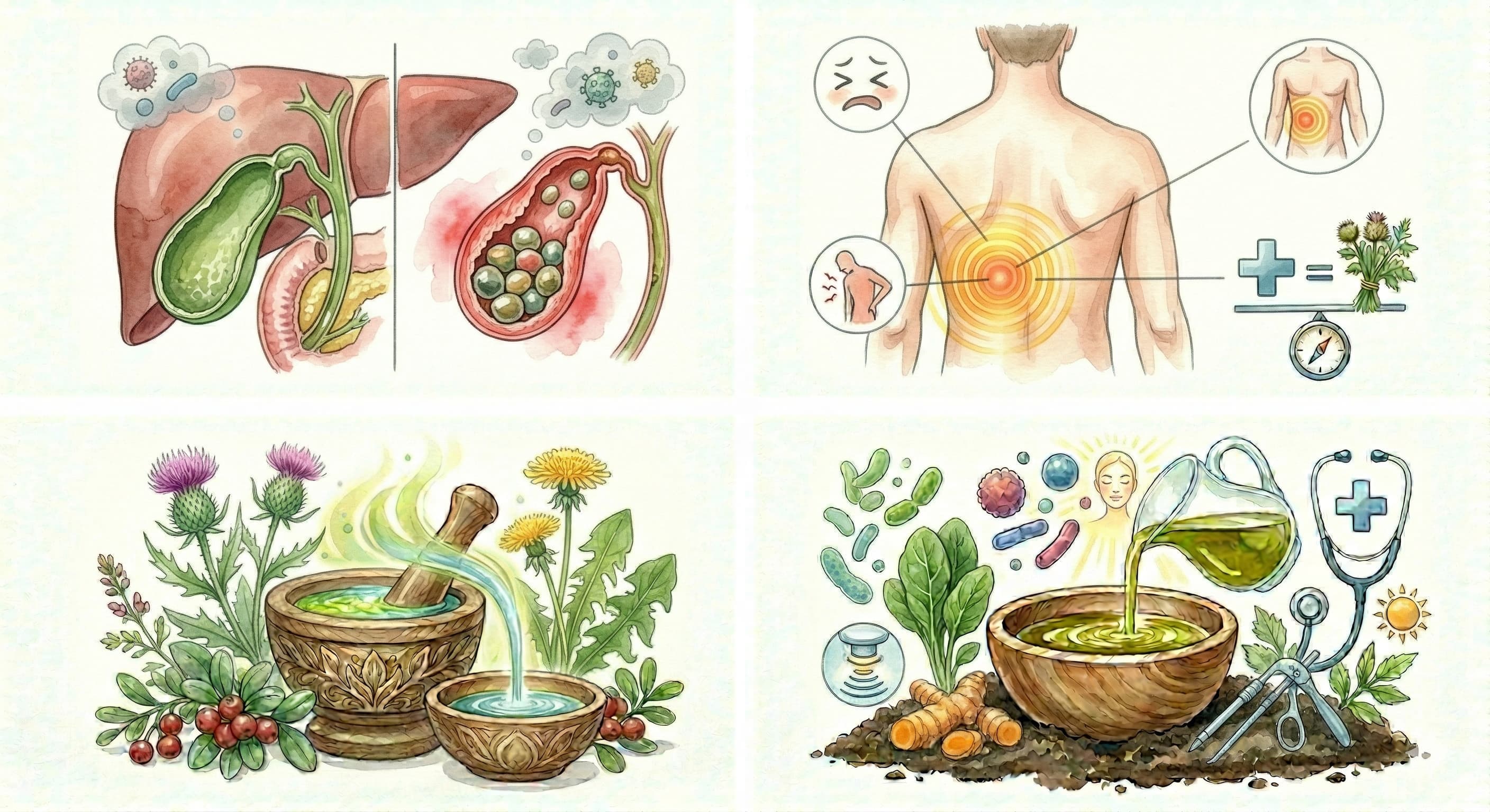 حصى المرارة: الأسباب والأعراض وعلاجها بالأعشاب والطب الحديث